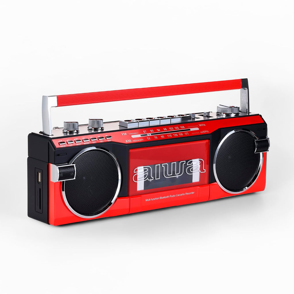 Portable Bluetooth Cassette Player & Recorder Boombox W96654