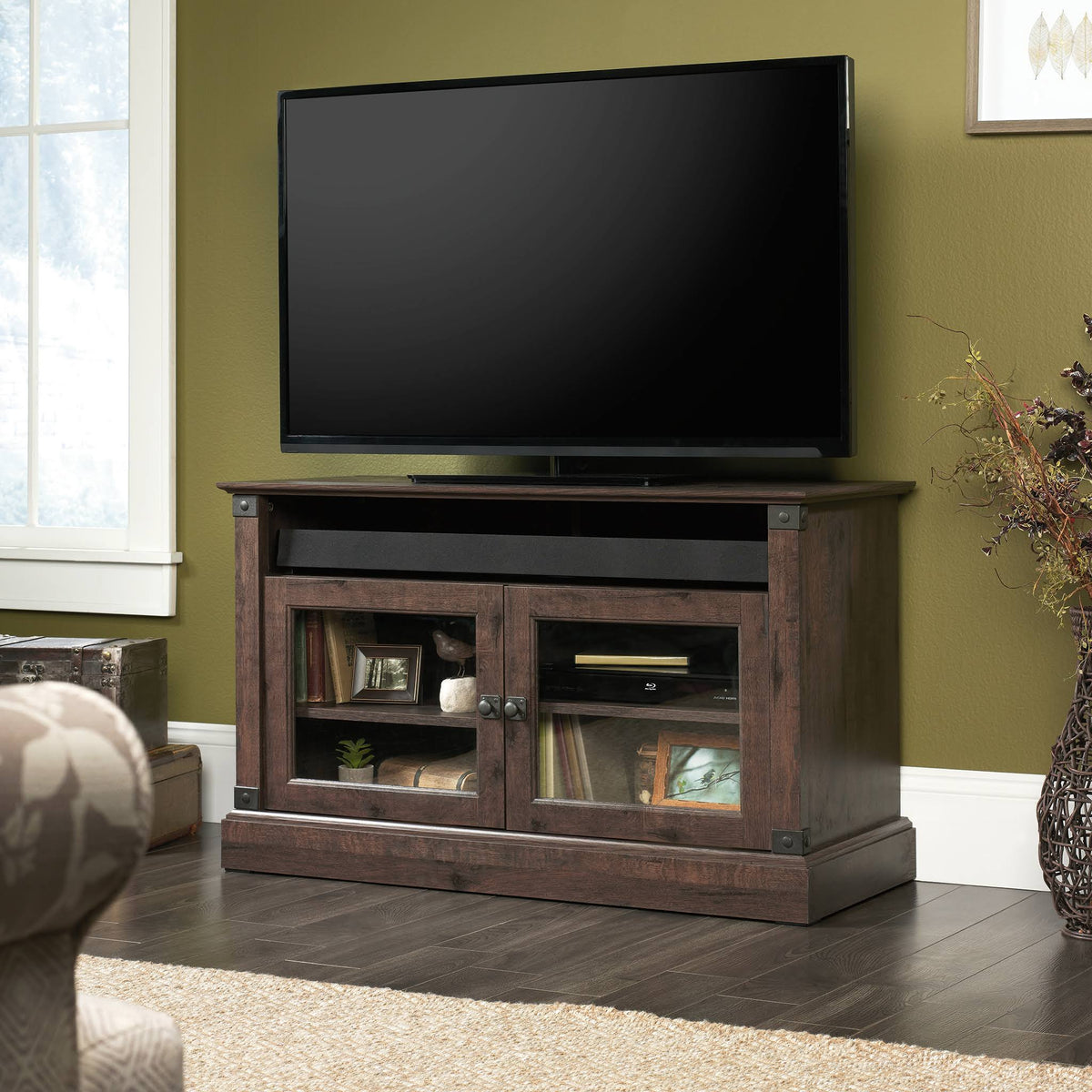 Coffee Oak TV Stand U911