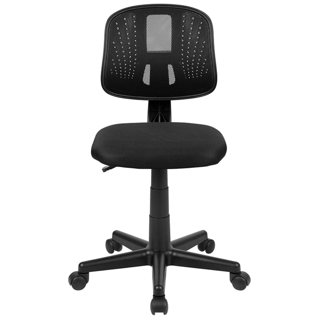 Black Mid-Back Mesh Swivel Task Office Chair W936457