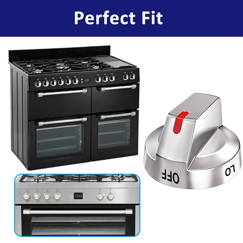 5 Pcs Burner Control Dial Knob for Stove W35271