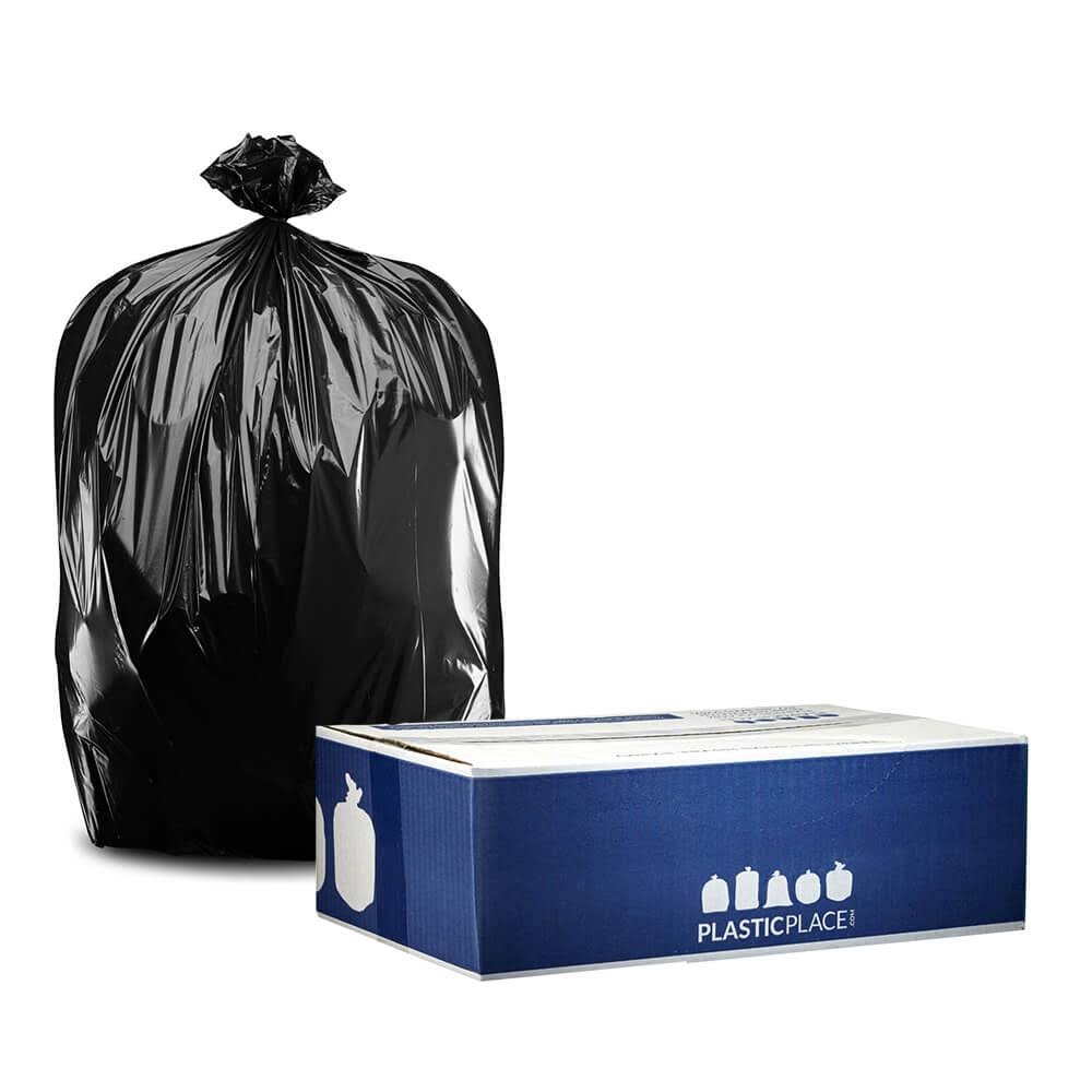 32-33 Gallon Black Trash Bags, 2.3 Mil, 100 / Case B97005