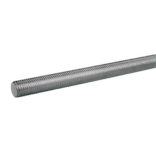 1/2-13 x 2' Stainless Steel Threaded Rod, Right Hand Thread, Uncoated, UNC, 12-Pack D410928