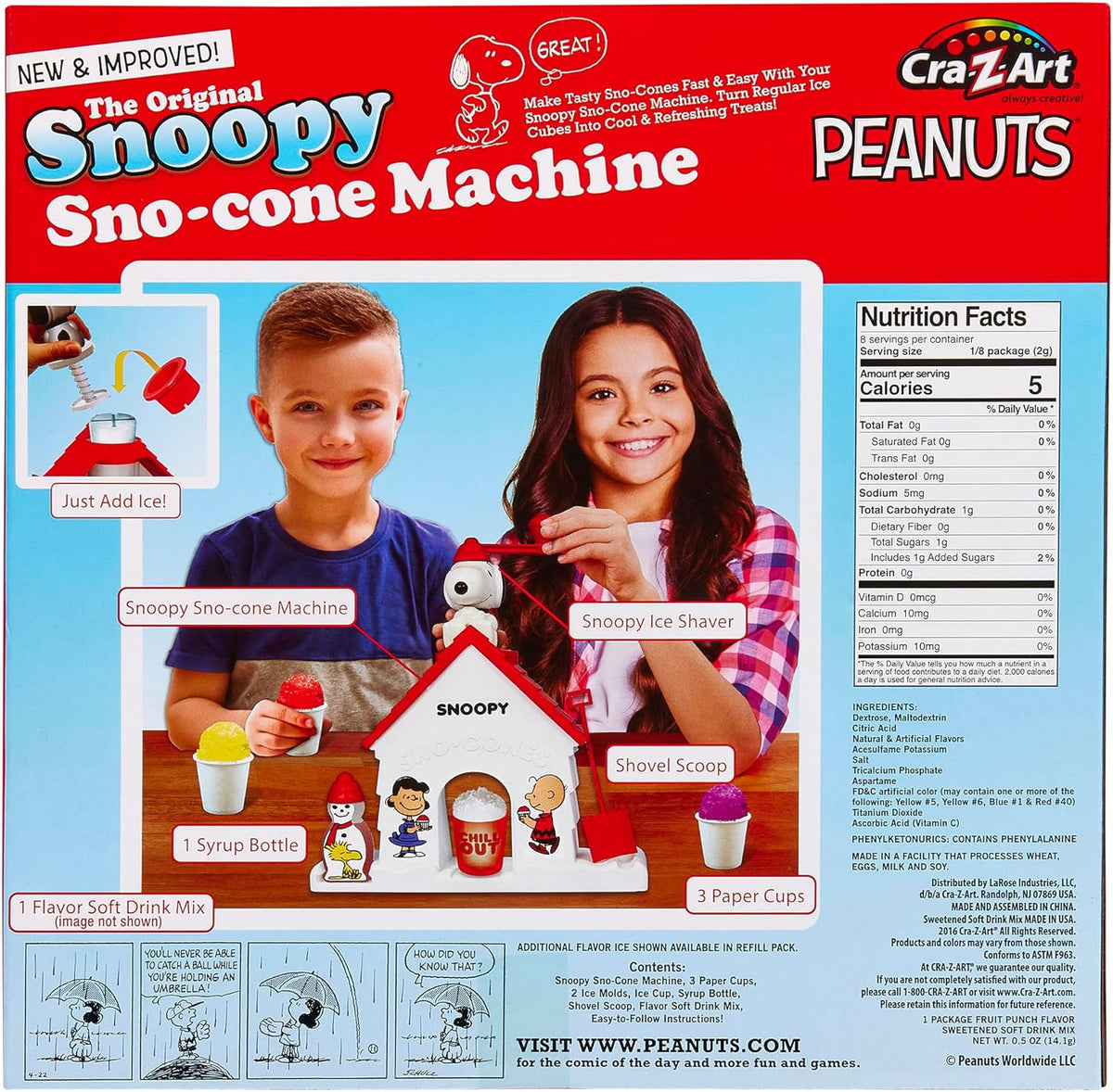 Snoopy SNO-Cone Machine Snow Cone Shaved Ice Maker O93042