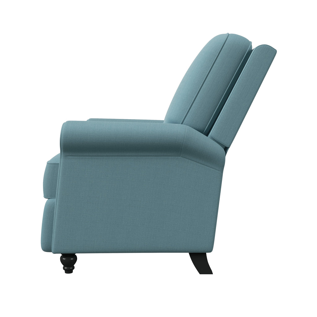 Sky Blue Push Back Recliner Chair V195575