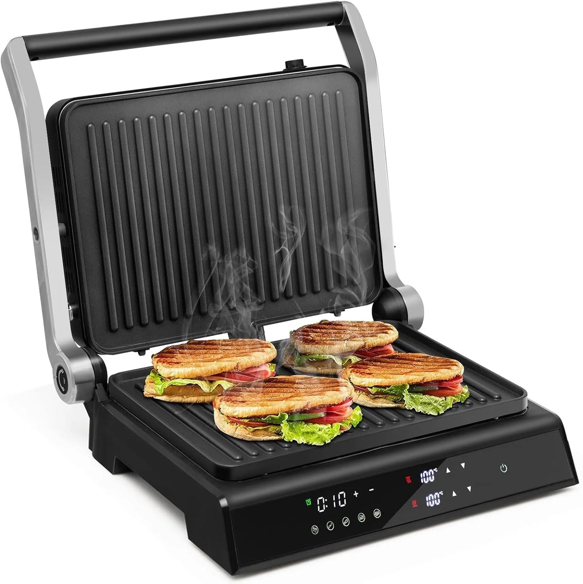 1200W Non-Stick Electric Panini Press Sandwich Maker D463