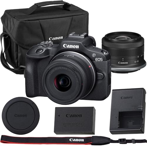 Black Mirrorless Camera with RF-S 18-45mm Lens Kit E69646