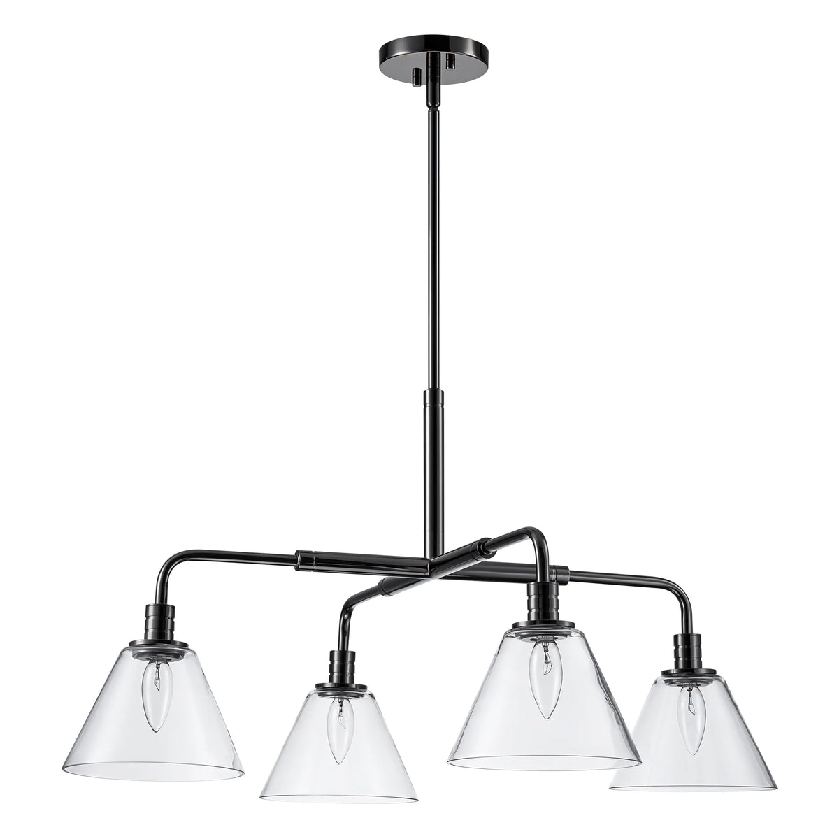 4-Light Dimmable Industrial Chandelier Q9722