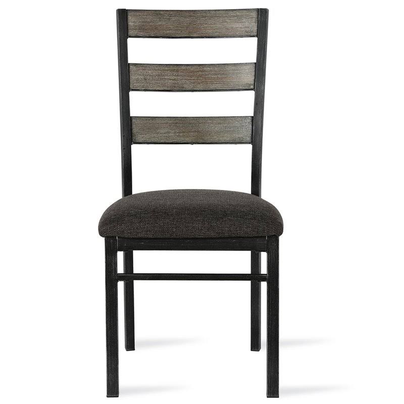 Gray Ladderback Dining Side Chair (Set of 2) Y981114