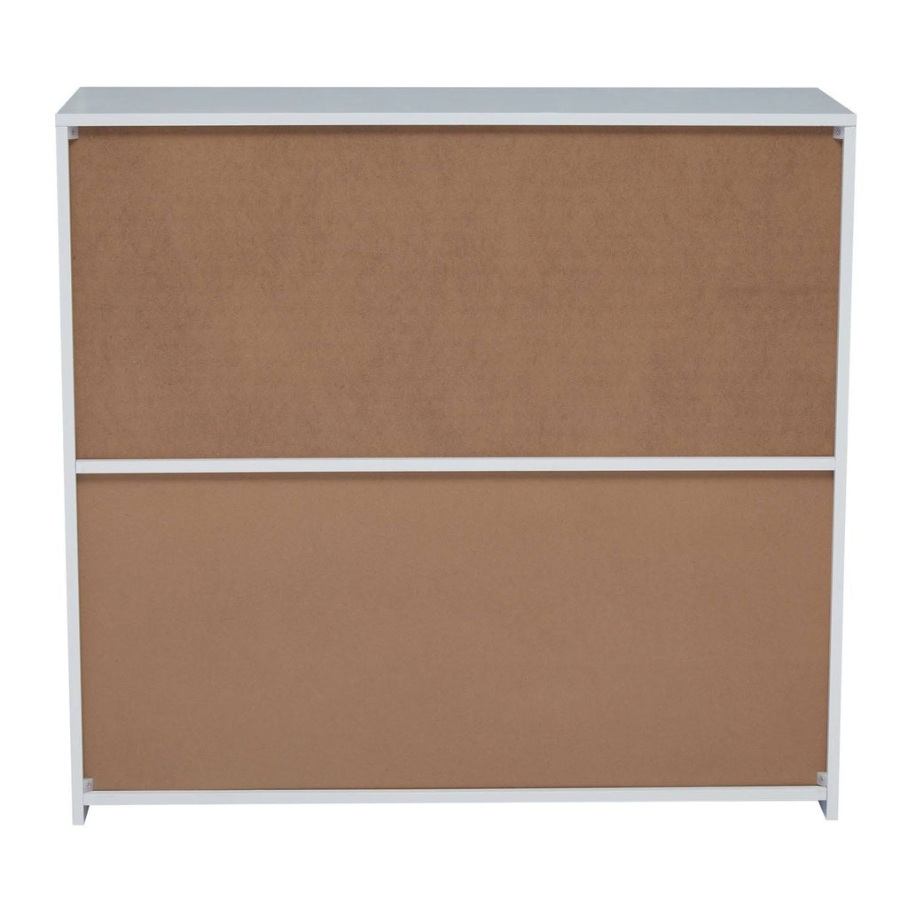 Kids Multi-Bin Storage Organizer Cabinet Bookcase with 2 Shelf and 3 Bin Cubby Unit M741958