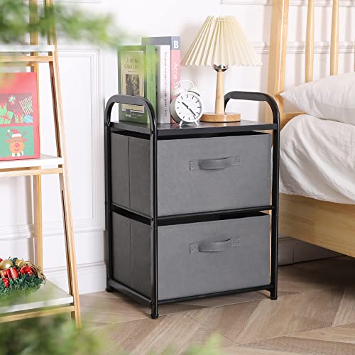 Black 3 Drawer Fabric Dresser O38547