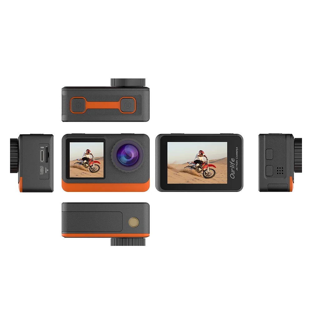 24MP Waterproof Sport Camera with Dual Screen W5331