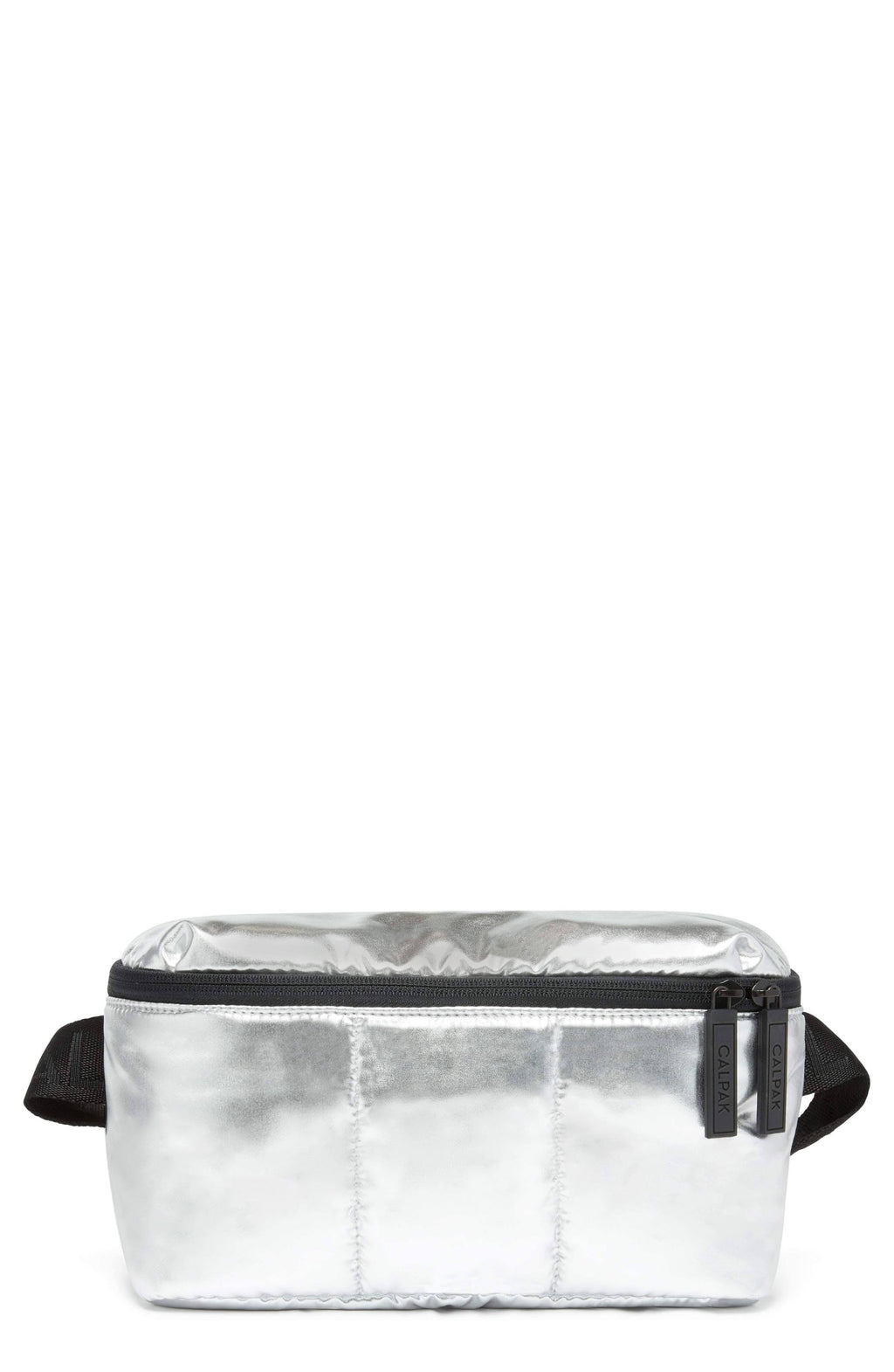 Metallic Silver Belt Bag U970