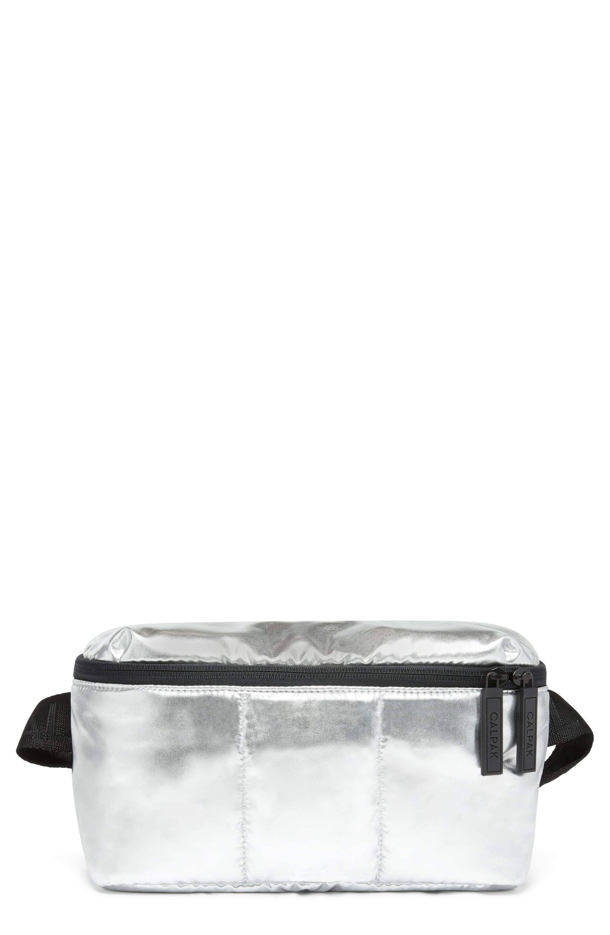 Metallic Silver Belt Bag U970