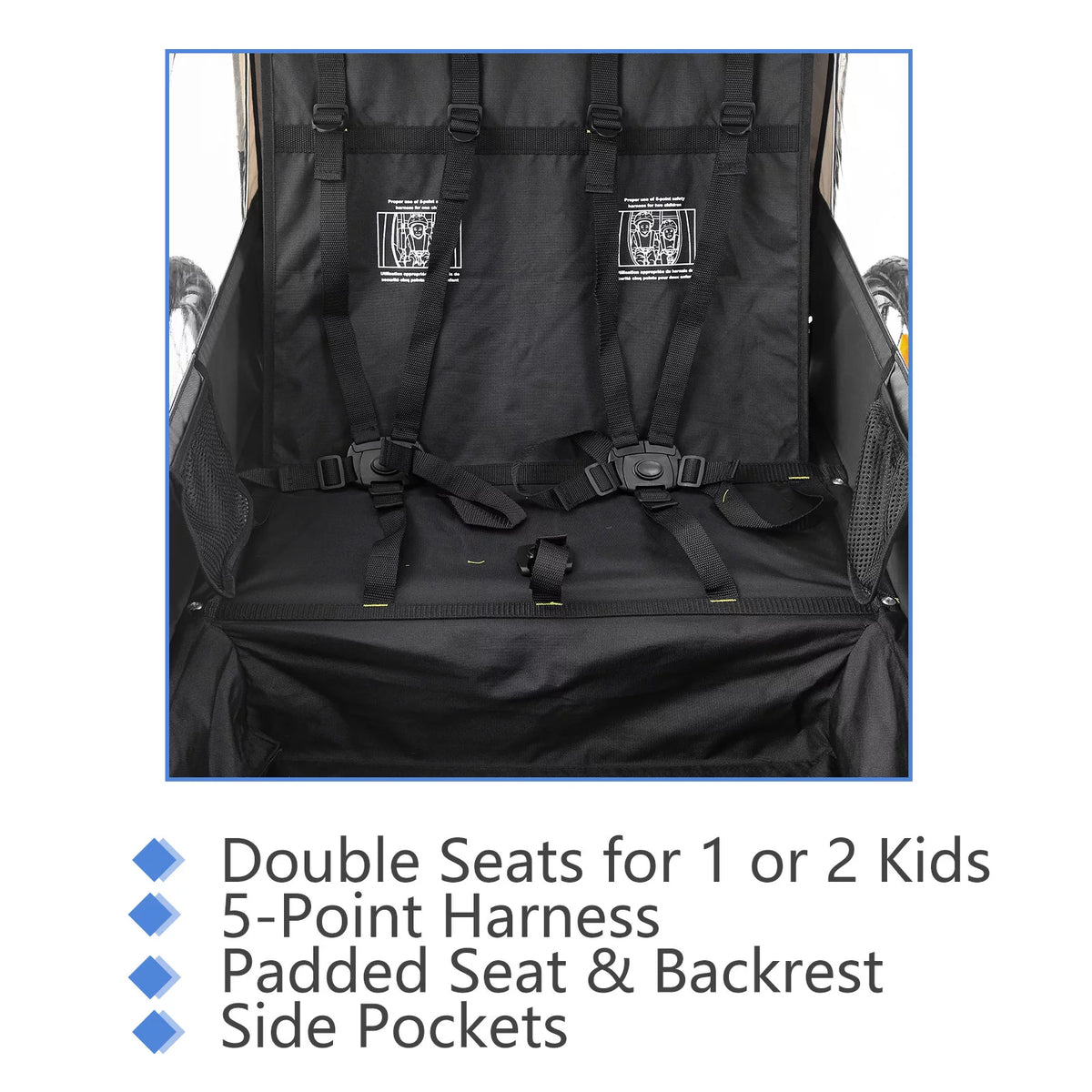 Red Foldable Kids Bike Trailer K4263