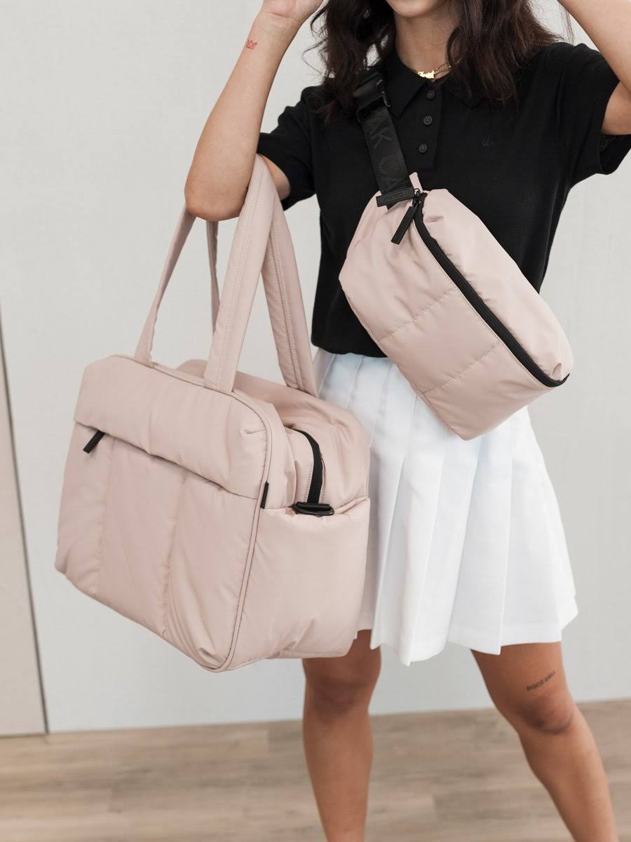 Metallic Silver Belt Bag U970