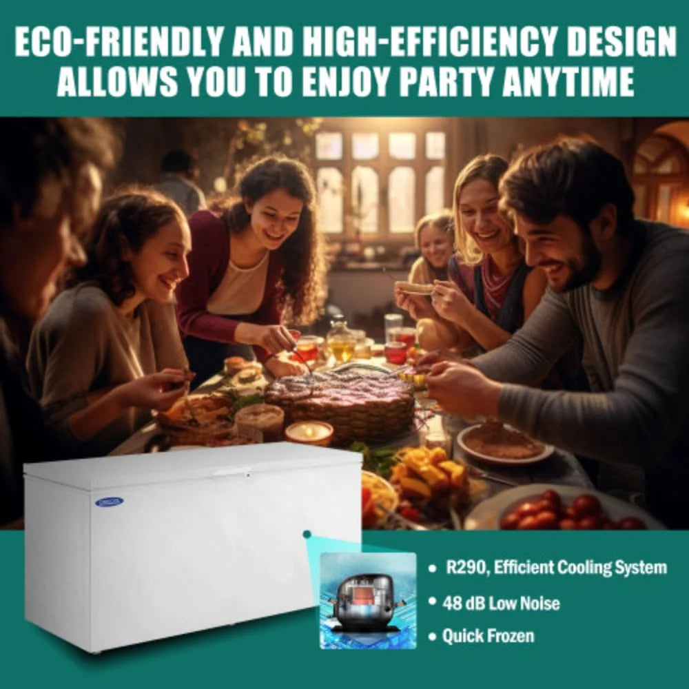 20.1 Cu.ft White Steel Chest Freezer W8354
