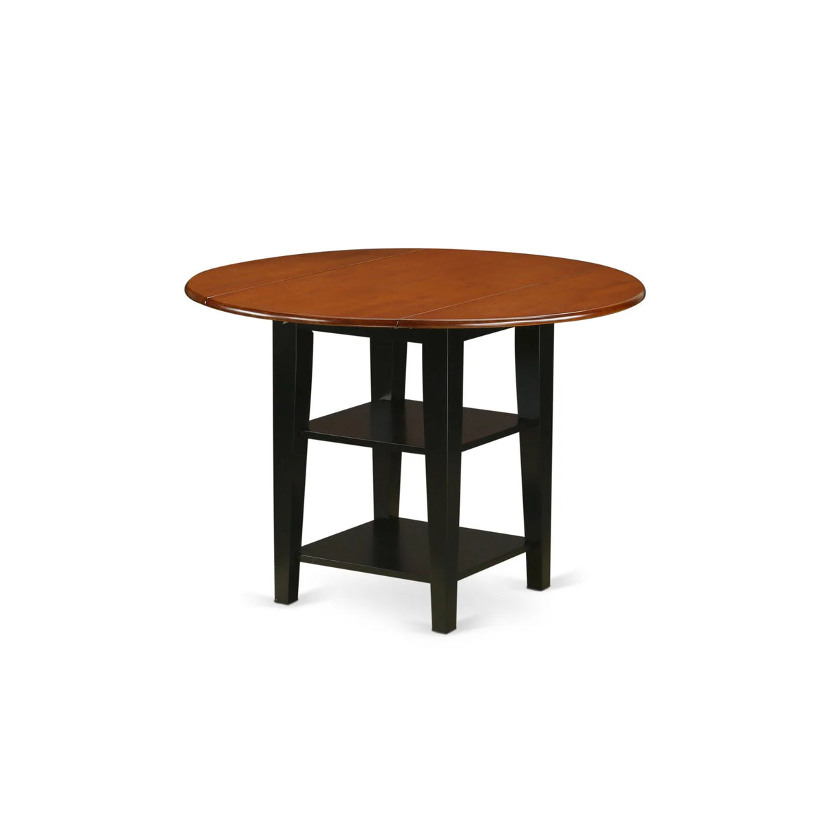 3-piece Dining Set with Wood Seat in Black/Cherry X43617