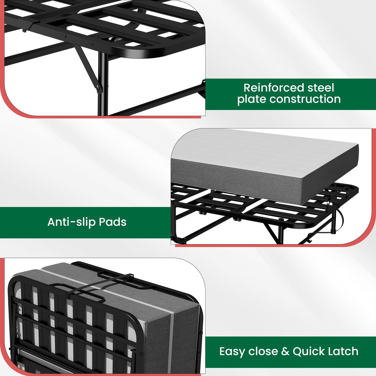 75"x38" Folding Bed L3732