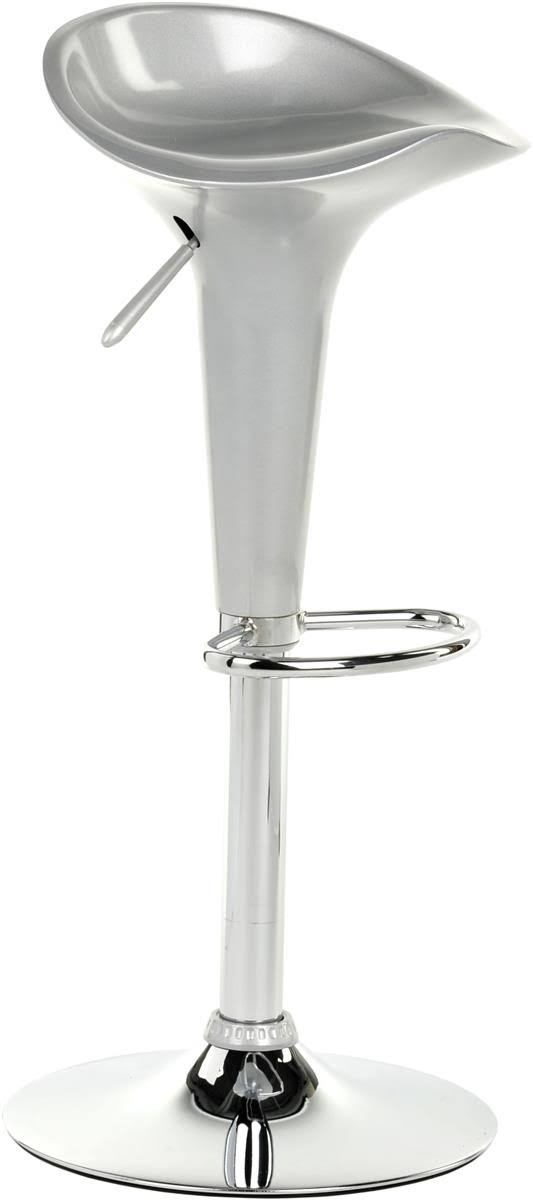 Silver Bar Stool with Adjustable Height B5284