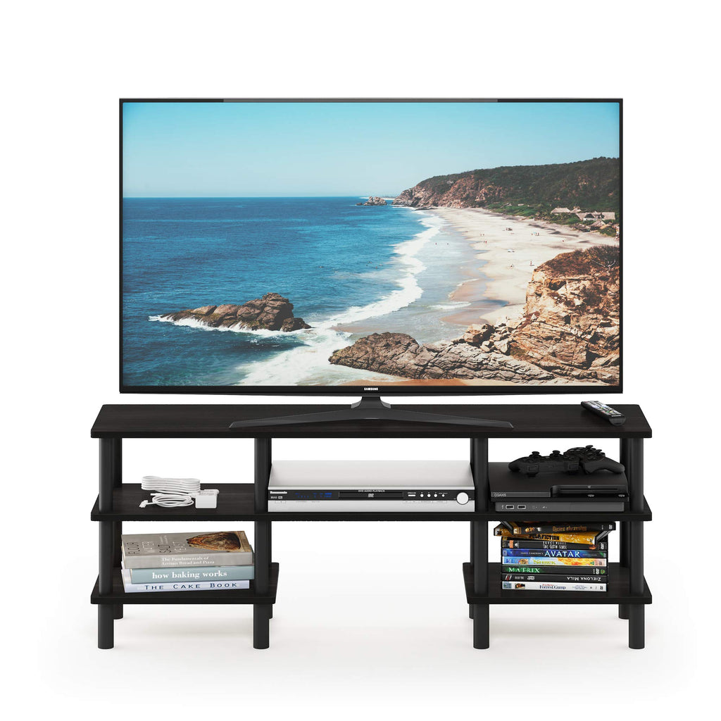 Black Espresso 3-Tier TV Stand O291149