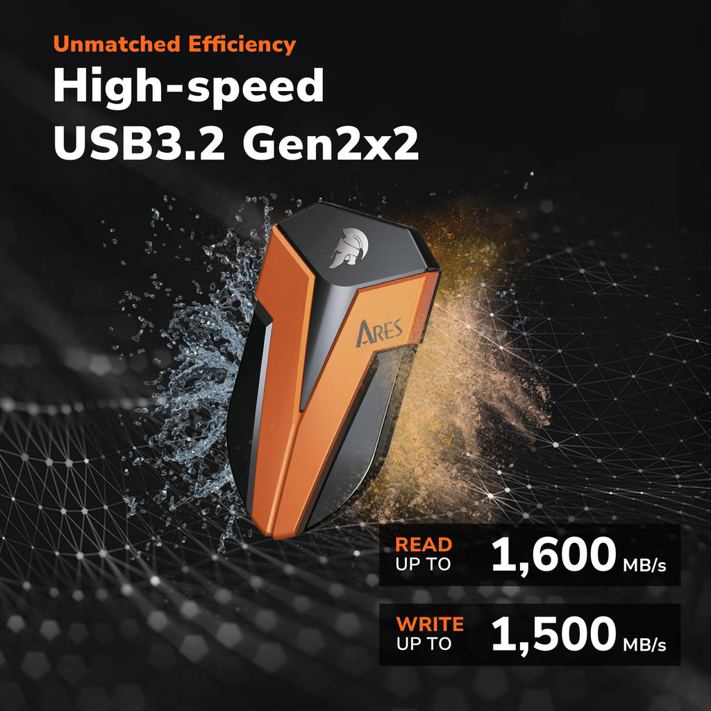 1TB IP67 Waterproof USB 3.2 Gen 2x2 Type C External SSD D6241