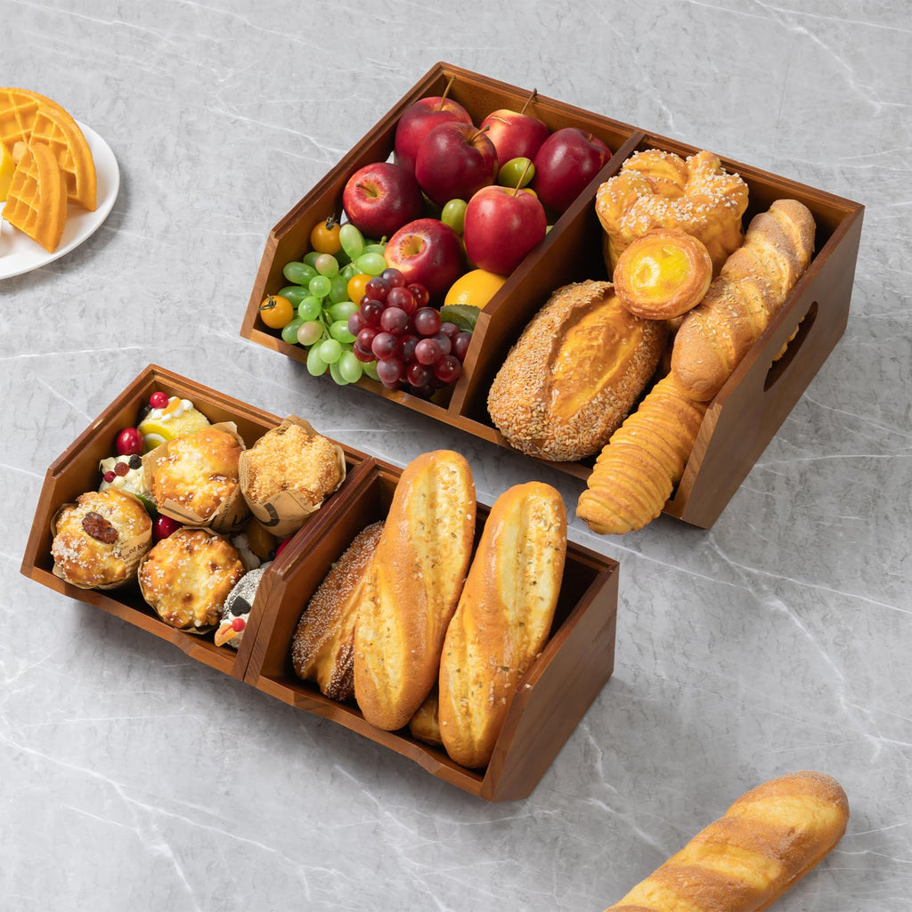 Wooden Stackable Pantry Storage Bins K780555
