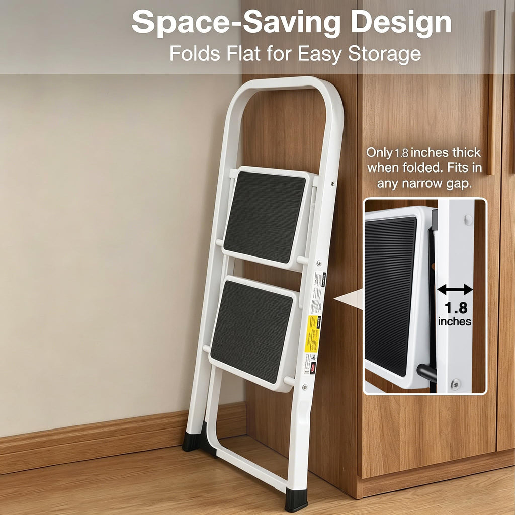 2 Step Folding Stool with Anti-Slip Pedal G3985