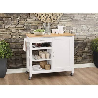 Kitchen Island with Butcher Block Top X696