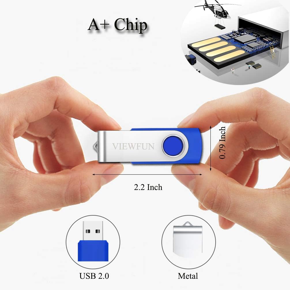100 Pack 4GB USB Flash Drive with LED Indicator and Lanyards K149014