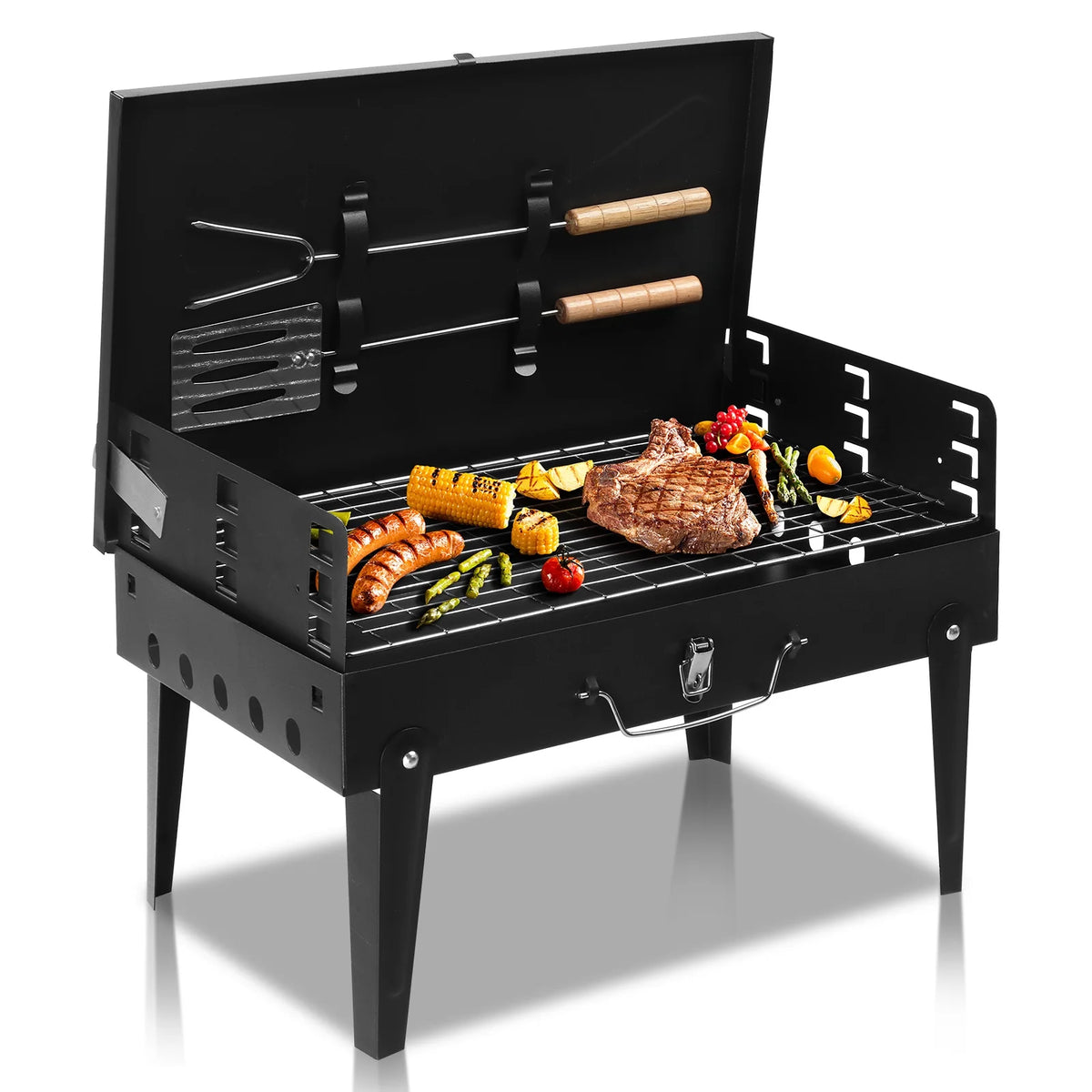 Portable Charcoal BBQ Grill Black X15125