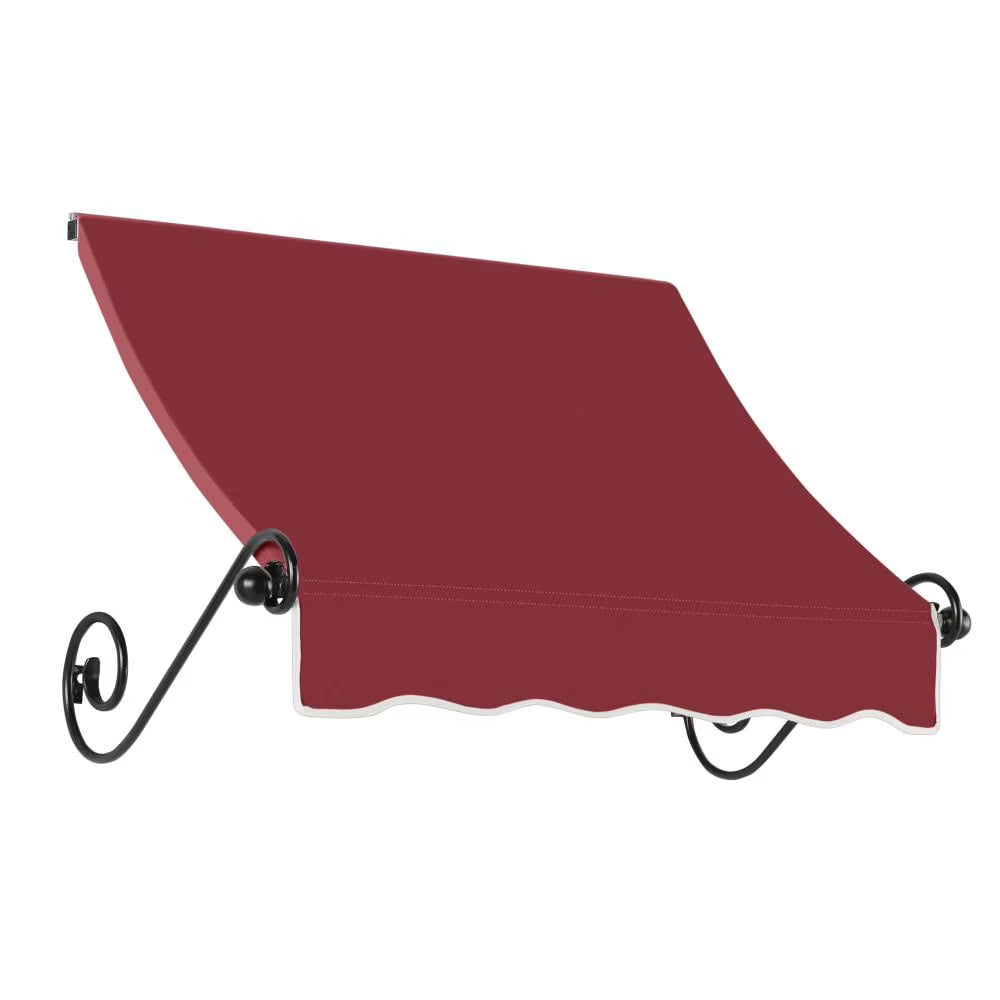 Burgundy Acrylic Fixed Awning N260704