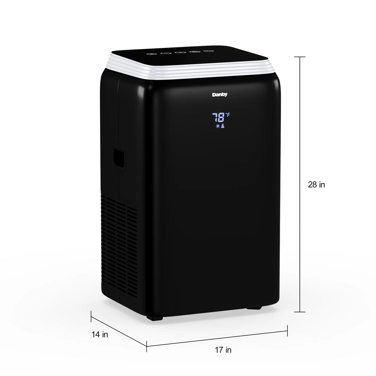 Black 12,500 BTU Portable AC H407625