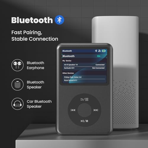 128G Bluetooth Digital Music Player Black B182269