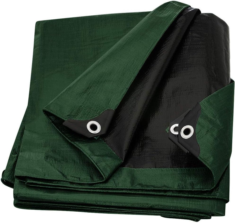 Silver / Black Heavy Duty Waterproof Tarp Cover, Pack of 2 G56946