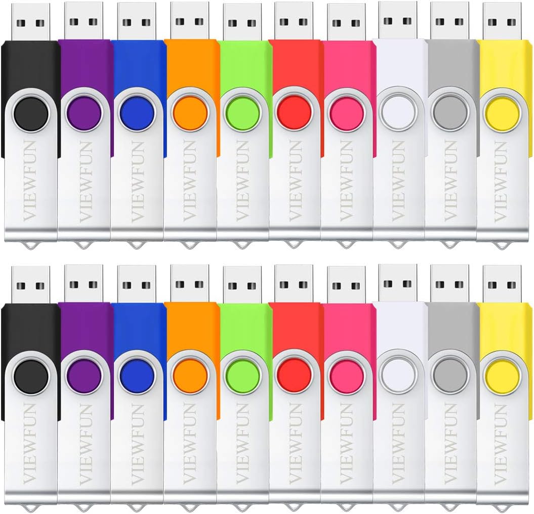 100 Pack 4GB USB Flash Drive with LED Indicator and Lanyards K149014