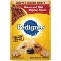 (16 pack) Adult Soft Wet Dog Food Bacon and Filet Mignon Flavor, 3.5 oz Pouch J371