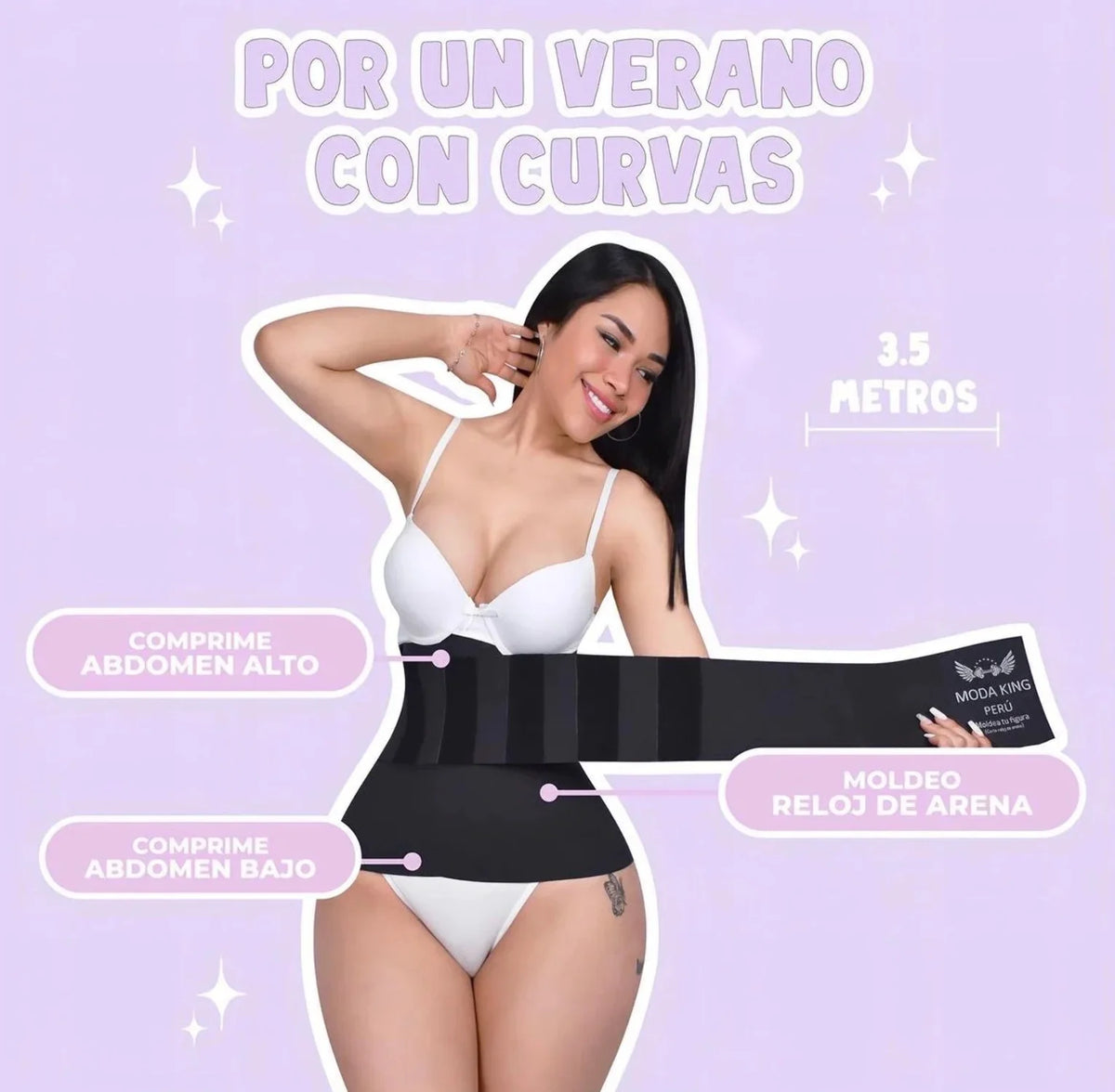 Black Compression Waist Trainer Wrap C41859