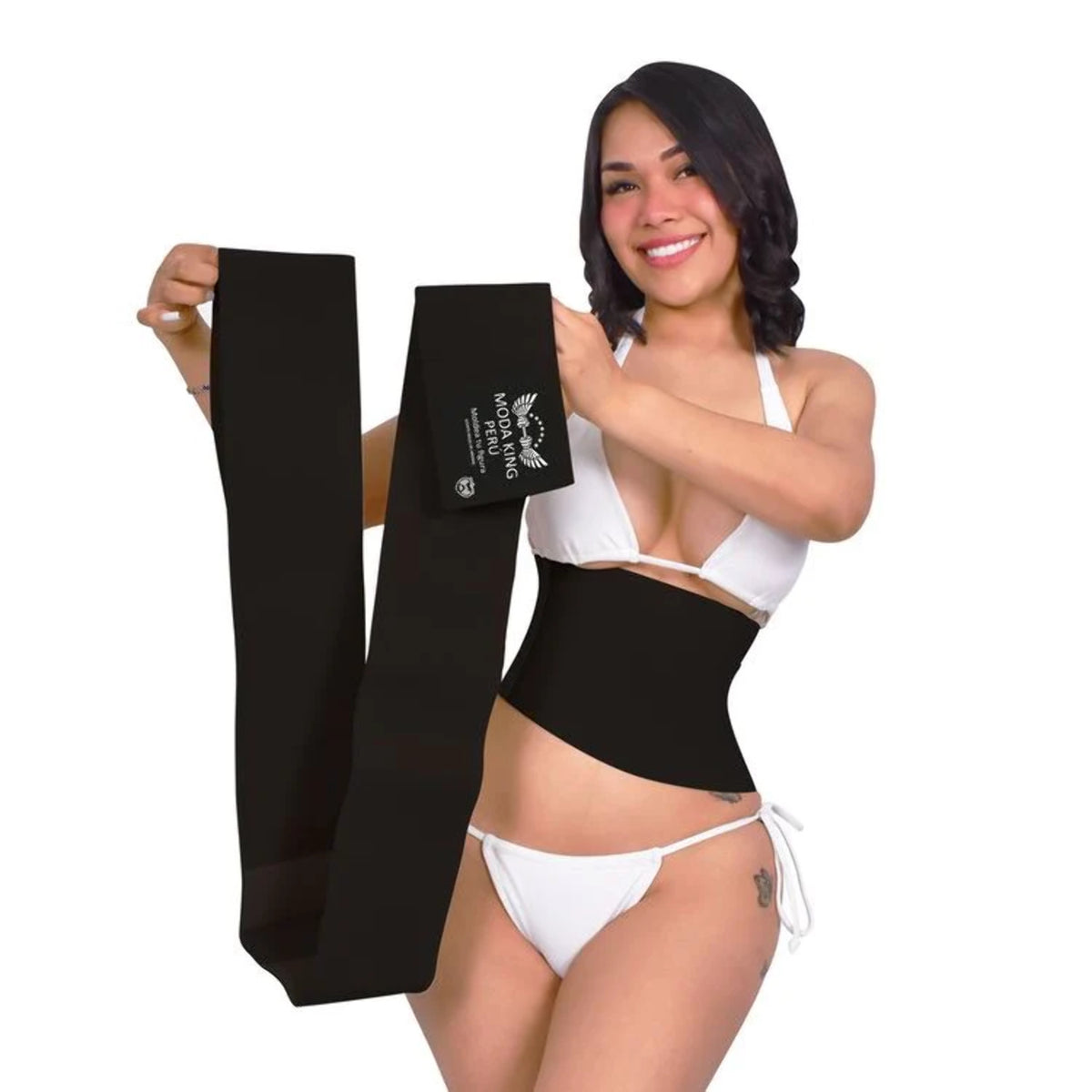 Black Compression Waist Trainer Wrap C41859