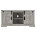 65 inch Wood Rustic TV Stand with Adjustable Shelf B5393