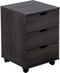 3 Drawer Wood Rolling Office Filing Cabinet P504068