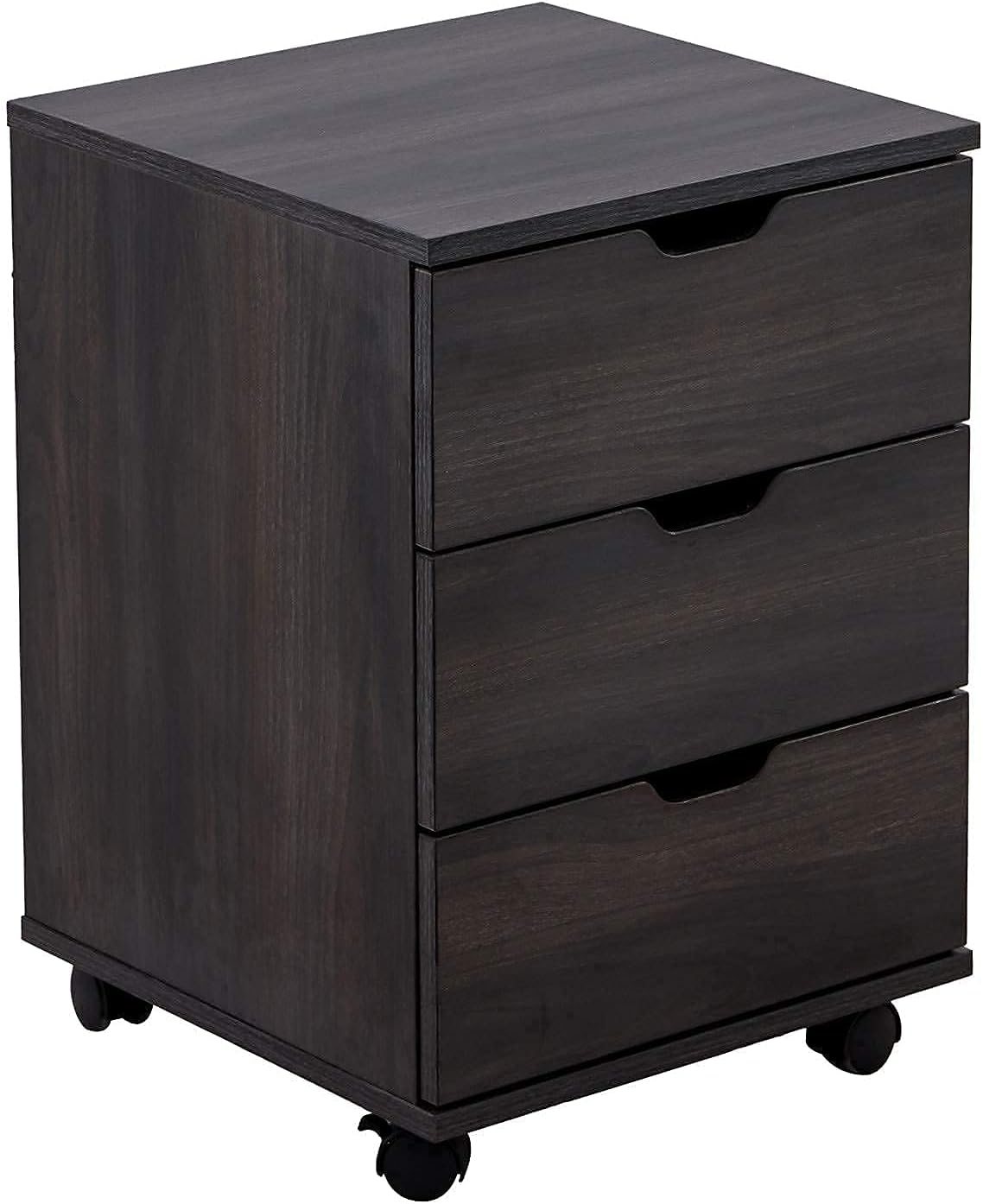 3 Drawer Wood Rolling Office Filing Cabinet P504068