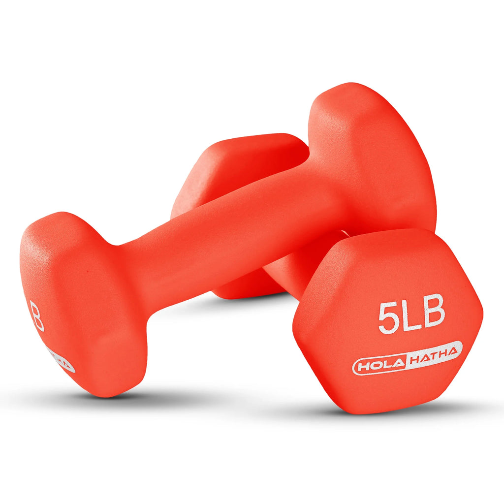 5, 10 & 15 Pound Neoprene Dumbbell Weight Set with Storage Rack G997242