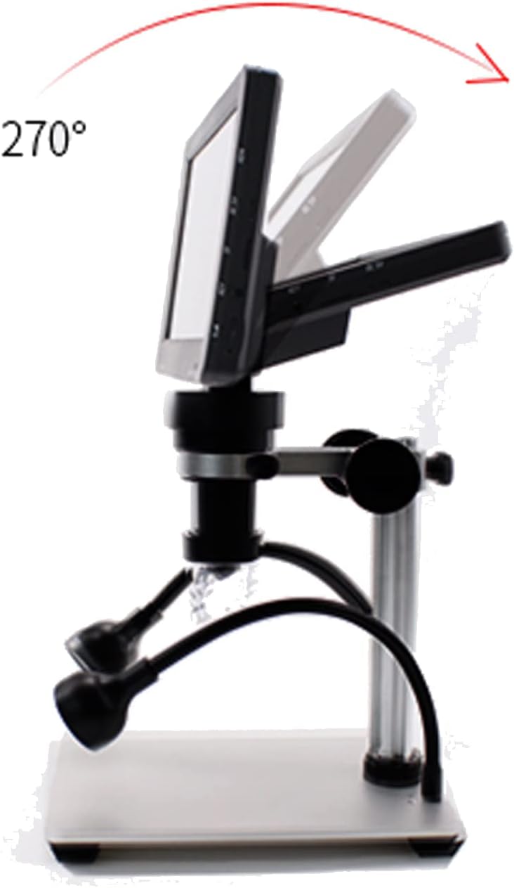 7 Digital Microscope 12MP 1080P Video with Metal Stand 2 LED Fill Lights 32G SD Card V84954