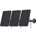 Black 3-Pack 6V Solar Panel with Wall Mount and 13.1ft Cable G116