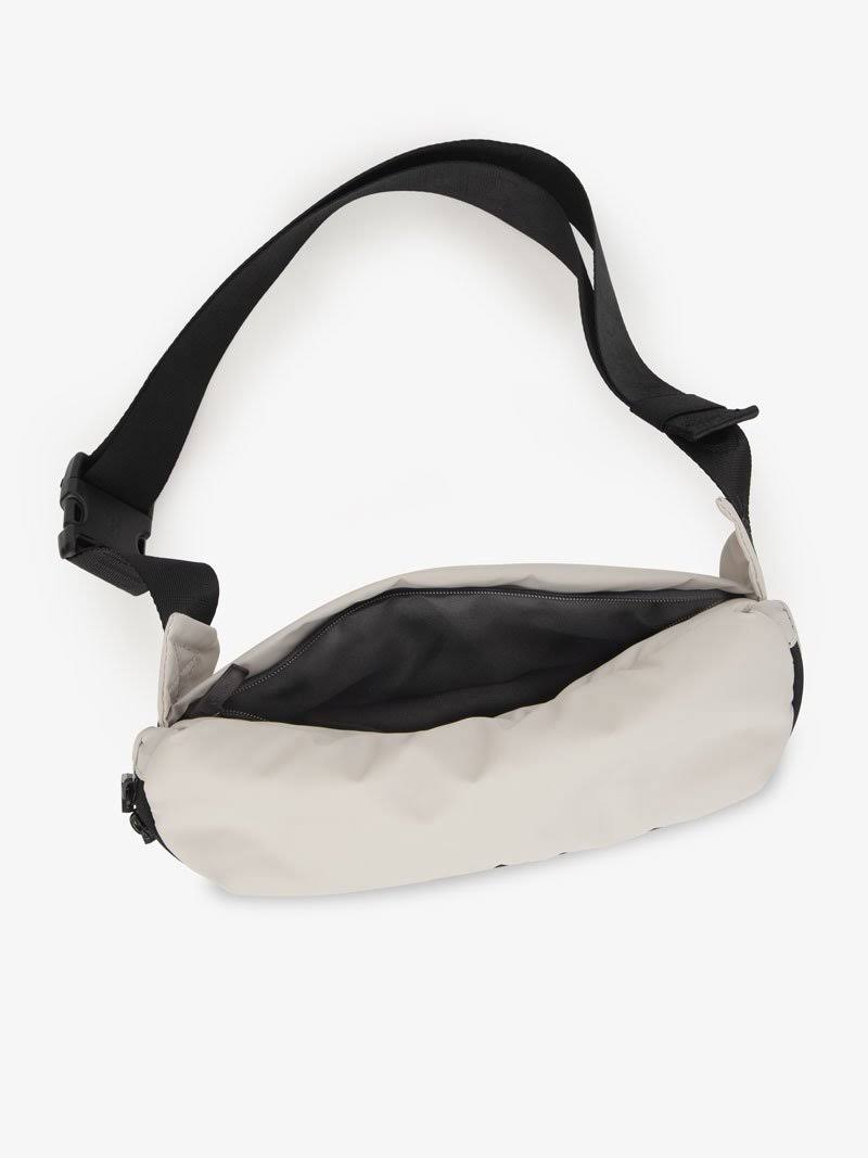 Metallic Silver Belt Bag U970