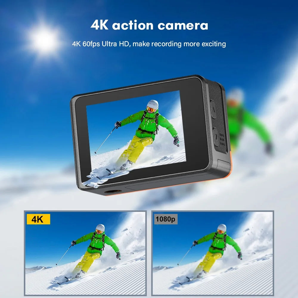 24MP Waterproof Sport Camera with Dual Screen W5331
