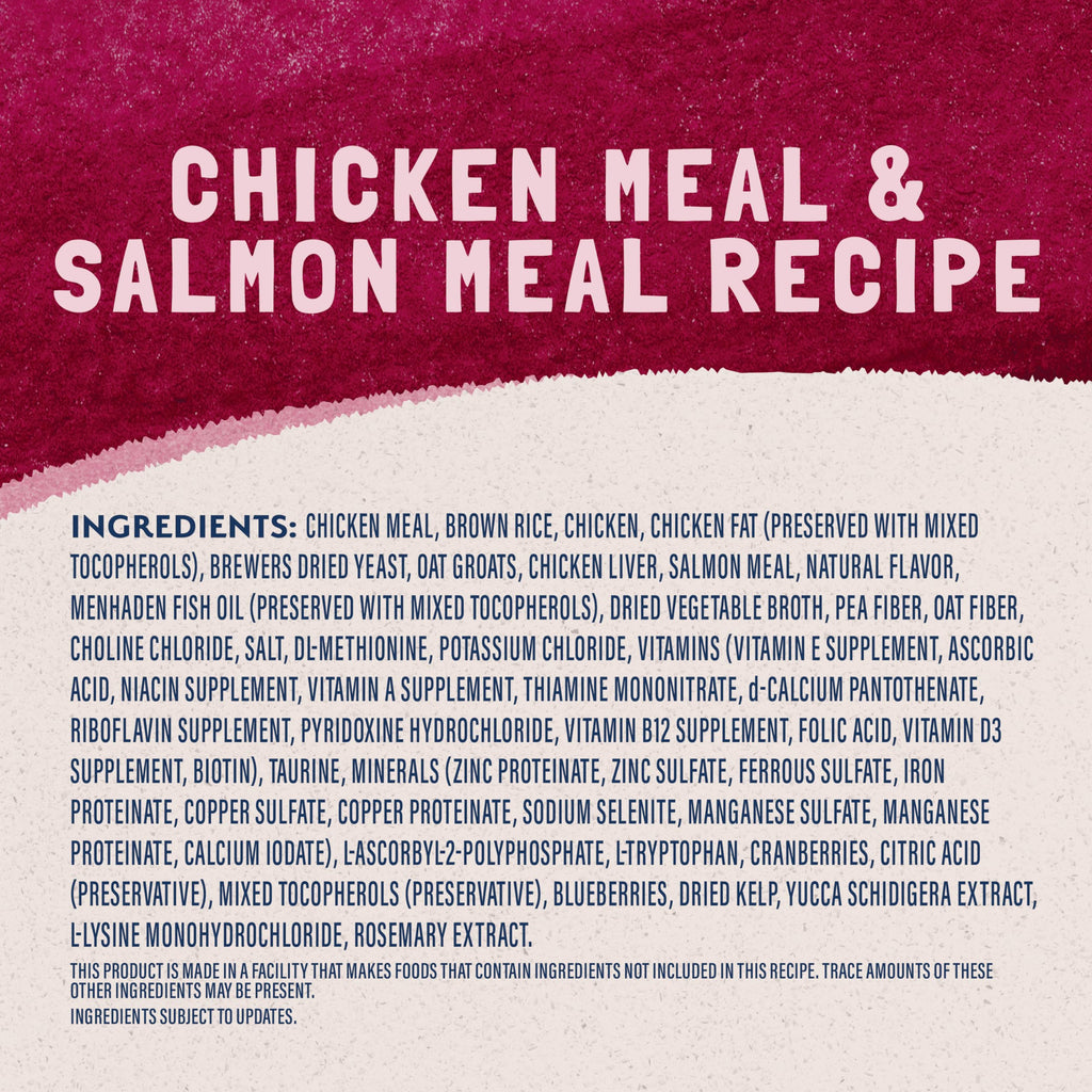 Dry Cat Food Chicken Meal & Salmon Meal 15 lb D930