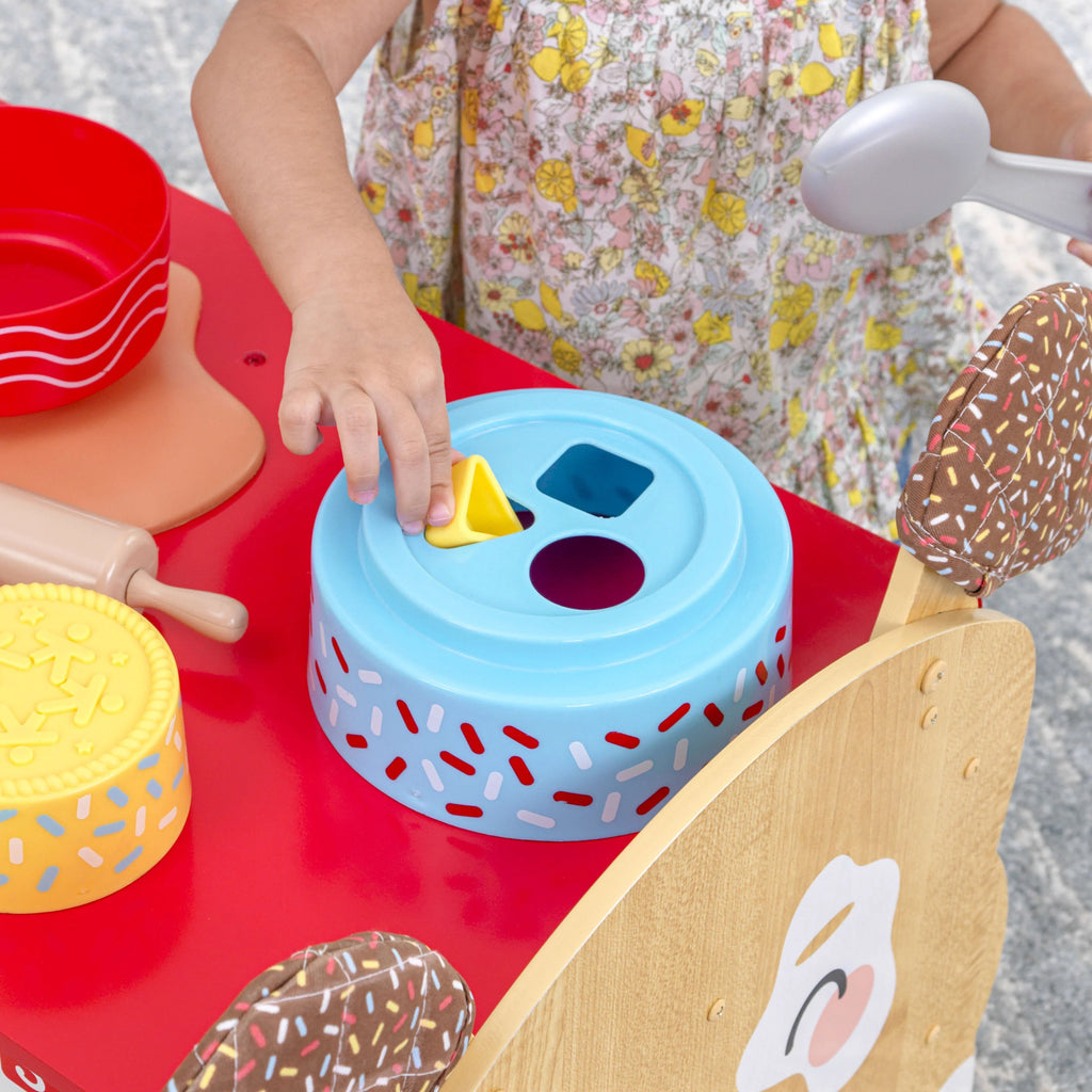 Wooden Toddler Activity Center with 20 Accessories O63624