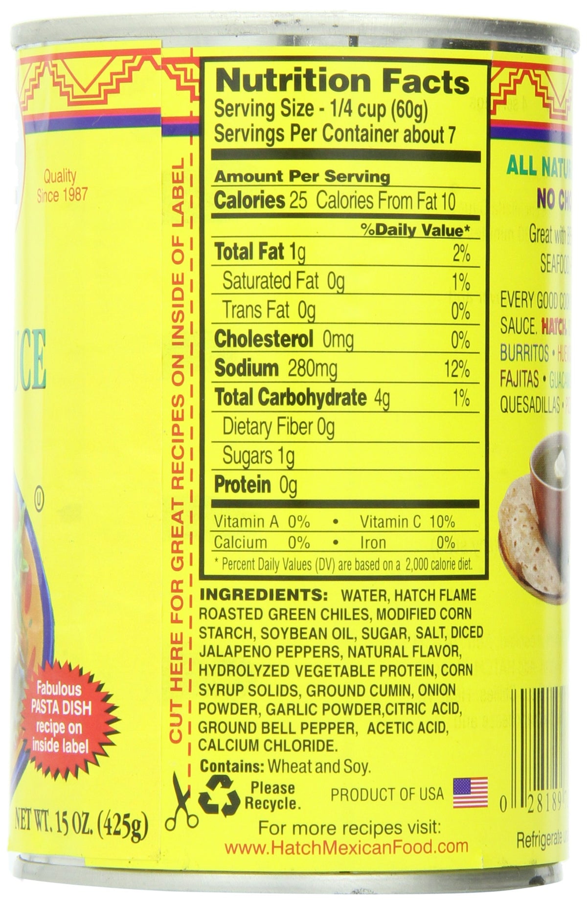 Green Chile Enchilada Sauce, Medium, 15 Ounce (Pack of 12) H9795