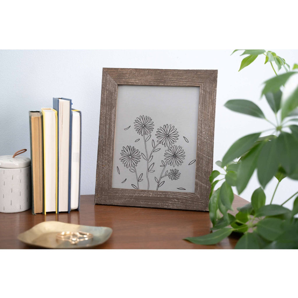 Rustic Farmhouse Espresso Wood Frame S3711